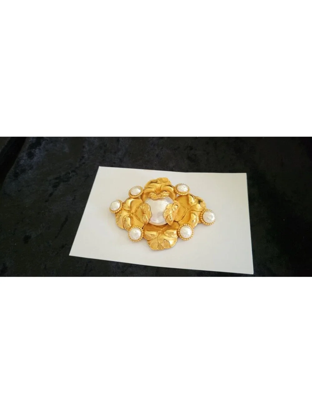 Rare gold-tone brooch by Dominique Aurientis